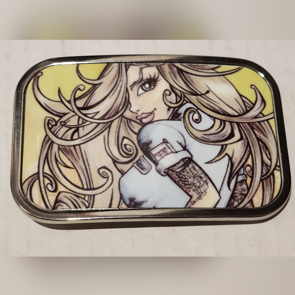 Tattoo Pin-Up Girl BUCKLE-DOWN Belt Buckle skater punk goth